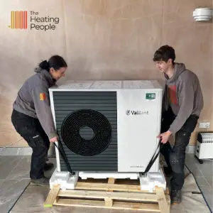 our heat pump installations, vaillant, katie, joe Manchester