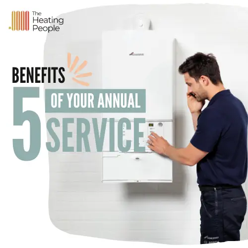 An engineer conducting a boiler service.